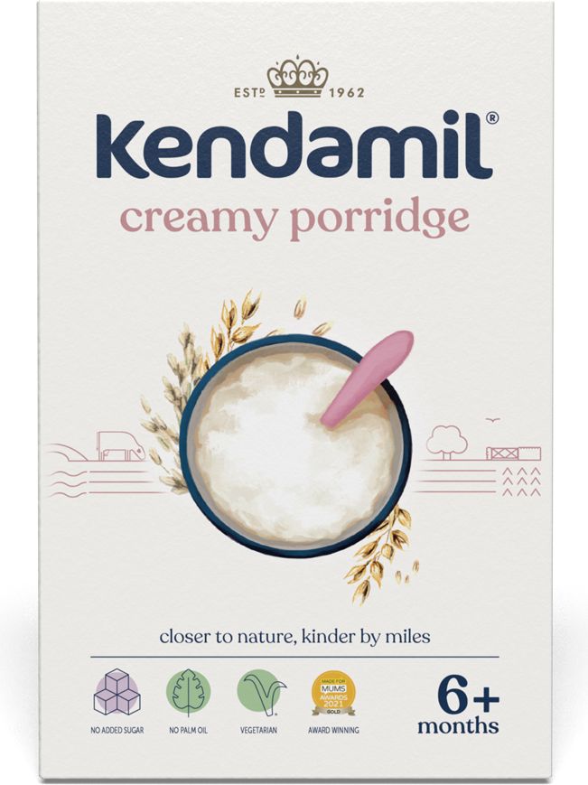 KENDAMIL Kaše mléčná krémová ovesná 3 x 150 g - obrázek 2