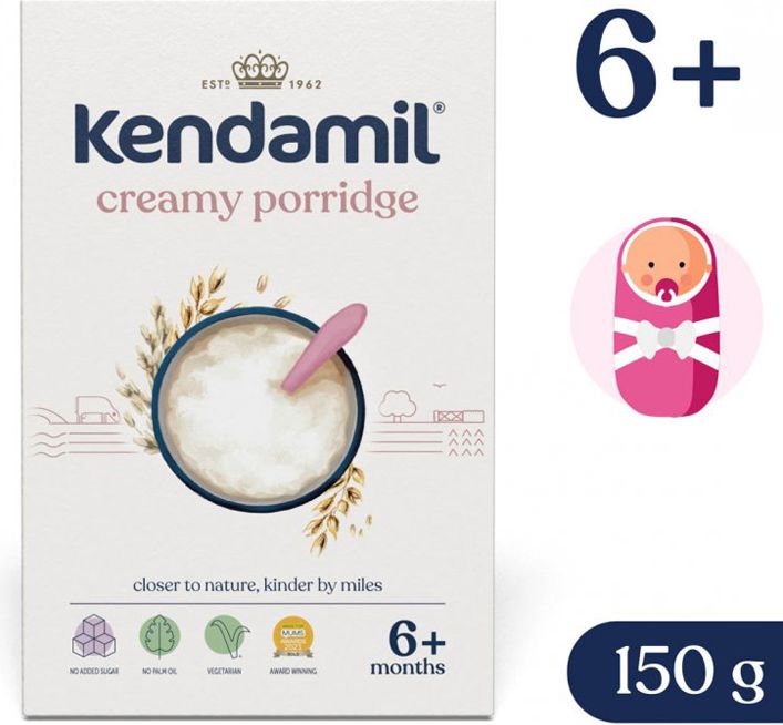 KENDAMIL Kaše mléčná krémová ovesná 3 x 150 g - obrázek 3