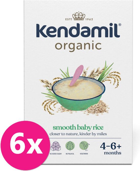 Kendamil BIO rýžová kaše 6 x 120 g - obrázek 1