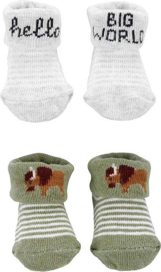 CARTER'S Ponožky Buffalo kluk 2ks NB/vel. 56 - obrázek 1