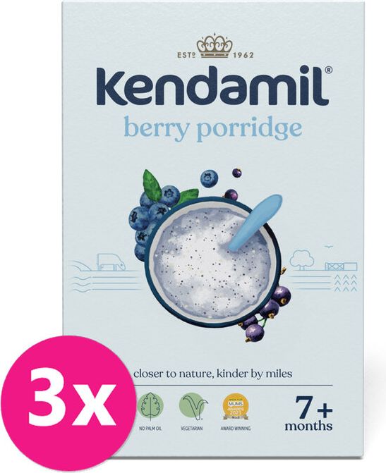 KENDAMIL Kaše mléčná s lesním ovocem 3 x 150 g - obrázek 1