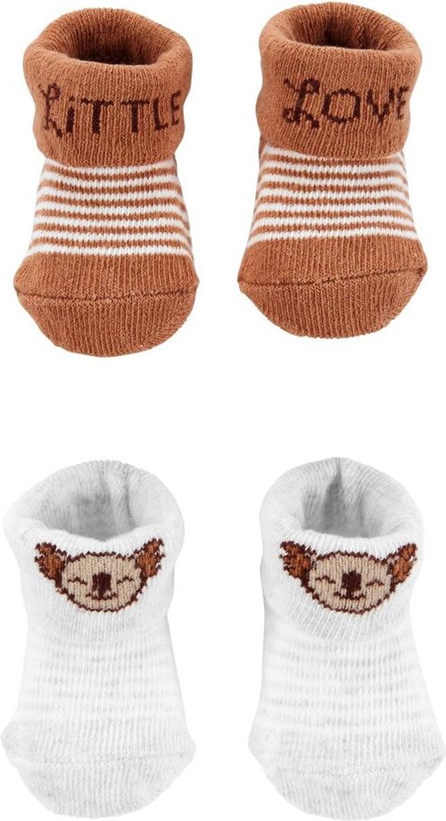 CARTER'S Ponožky Koala neutrál 2ks NB/vel. 56 - obrázek 1