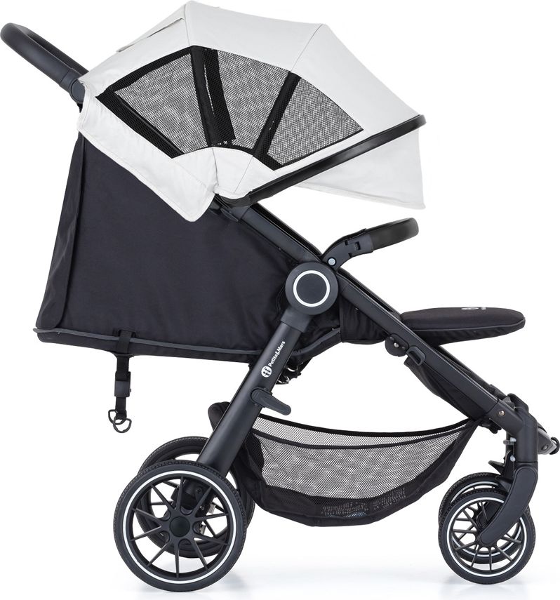 PETITE&MARS Kočárek konstrukce Street+ RWS Black + stříška letní na Street+ Summer Silver Complete - obrázek 2