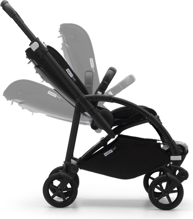 BUGABOO Bee 6 complete ALU/Grey-Grey Melange + hluboká korba, autosedačka, adaptéry na autosedačku - obrázek 7