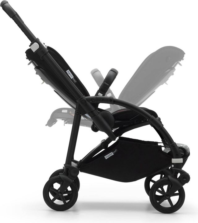 BUGABOO Bee 6 complete ALU/Grey-Grey Melange + hluboká korba, autosedačka, adaptéry na autosedačku - obrázek 8