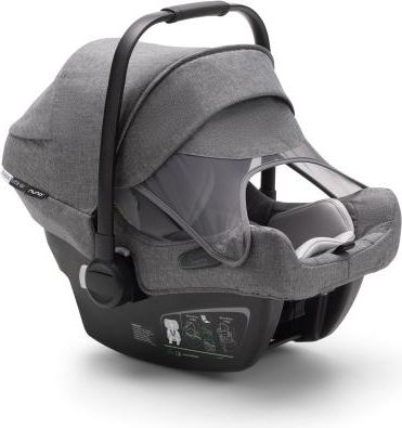 BUGABOO Bee 6 complete ALU/Grey-Grey Melange + hluboká korba, autosedačka, adaptéry na autosedačku - obrázek 18