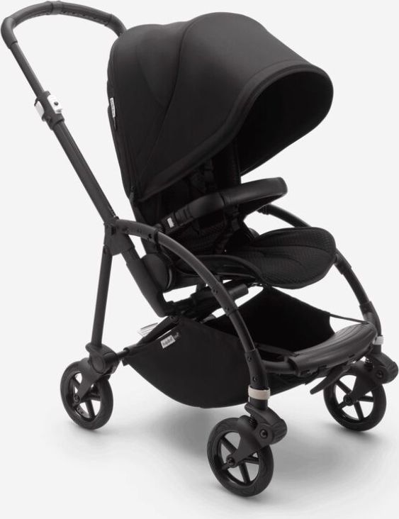 BUGABOO Bee 6 complete Black/Black-Black + hluboká korba, autosedačka, adaptéry na autosedačku - obrázek 2