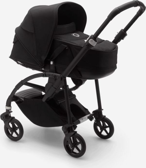 BUGABOO Bee 6 complete Black/Black-Black + hluboká korba, autosedačka, adaptéry na autosedačku - obrázek 4