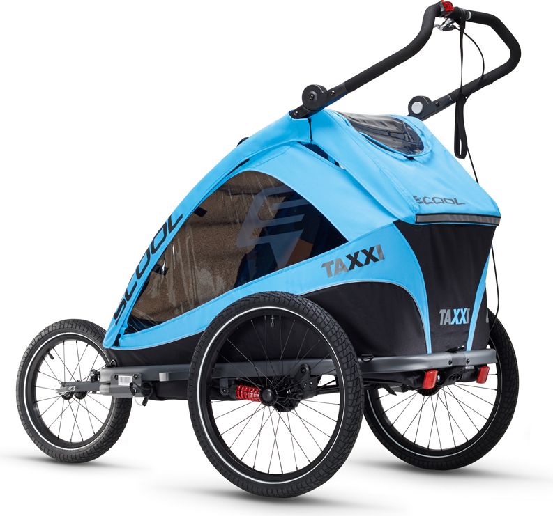 S’COOL TaXXi Elite 2 Cyklovozík modrý - obrázek 3