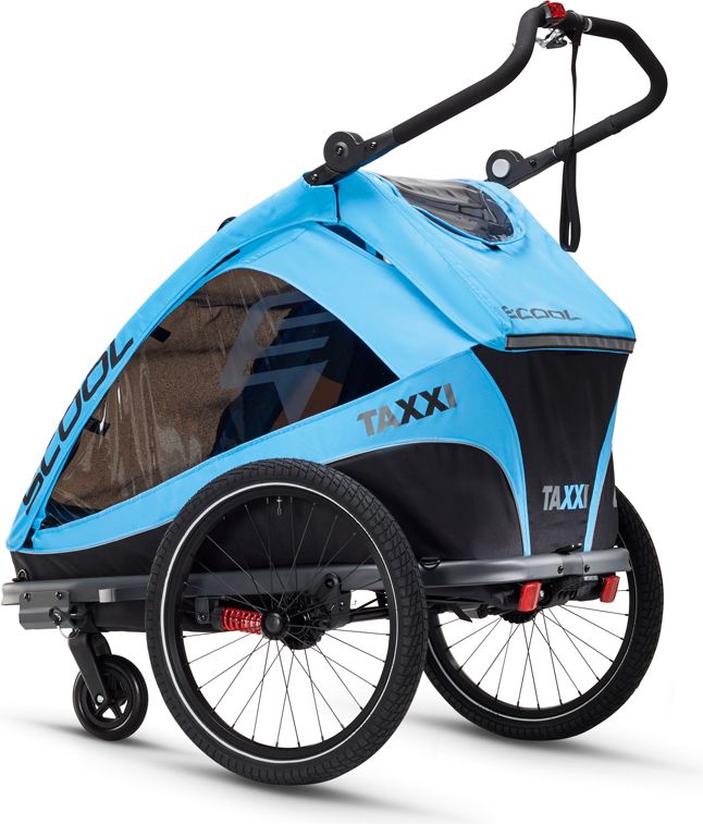 S’COOL TaXXi Elite 2 Cyklovozík modrý - obrázek 4