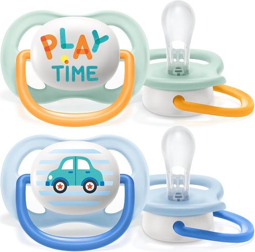 Philips AVENT Šidítko Ultra air Play 0-6m chlapec, 2 ks - obrázek 2