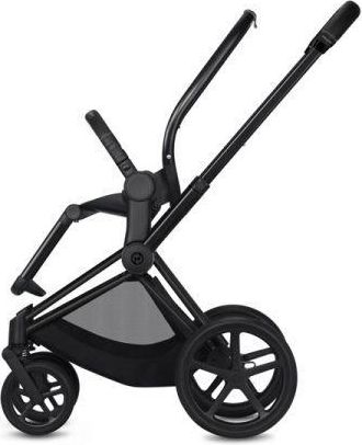CYBEX Kočárek kompletní Priam Matt Black + seat pack + lux carry cot Flowers Dark Grey - obrázek 15