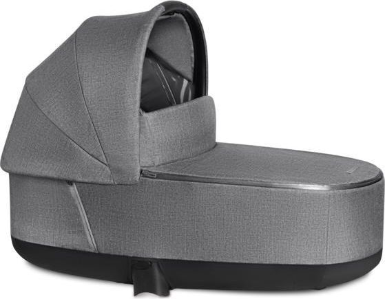 CYBEX Kočárek Priam podvozek Matt Black + lux carry cot Manhattan Grey - obrázek 4