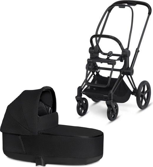 CYBEX Kočárek Priam podvozek Matt Black + lux carry cot Plus Stardust Black 2021 - obrázek 2