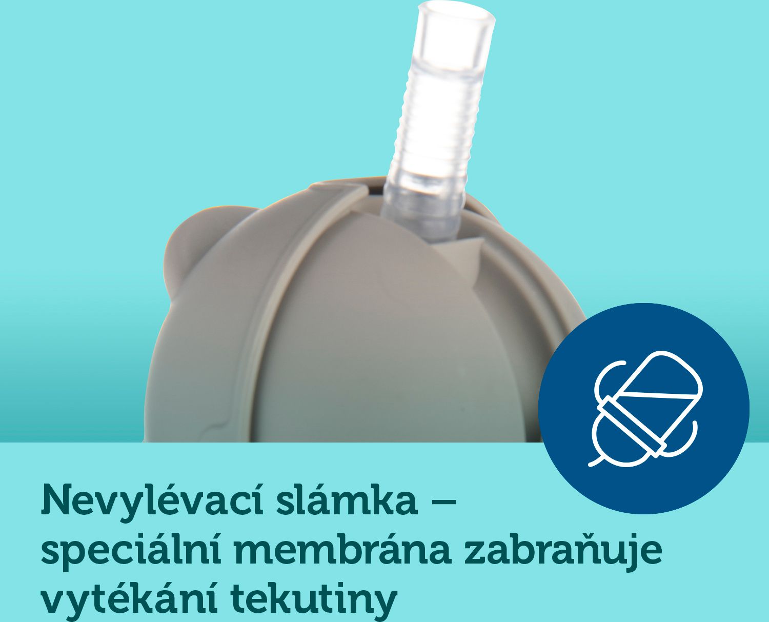 CANPOL BABIES Hrneček nevylévací se slámkou a závažím Exotic animals 270 ml šedý, 6m+ - obrázek 11