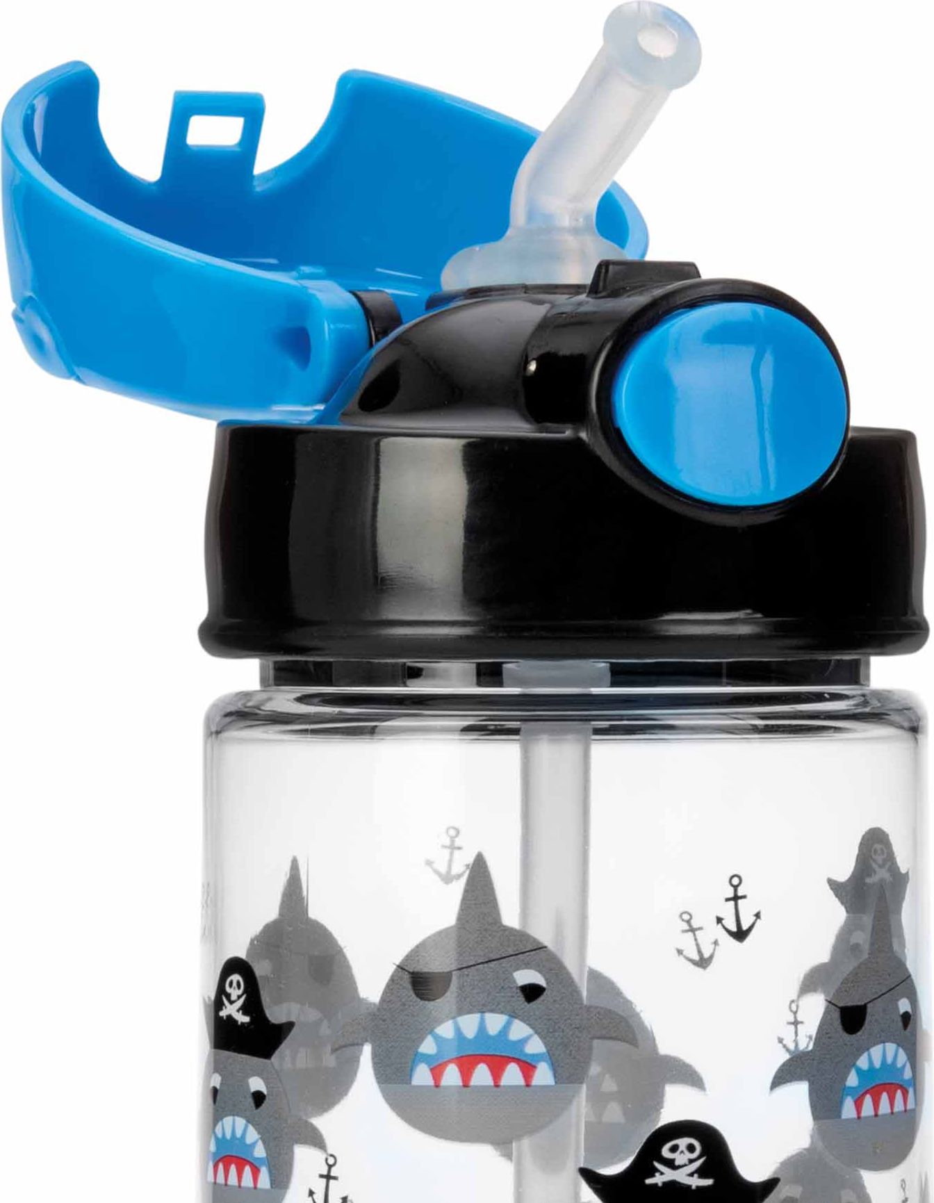 NUBY Láhev sportovní netekoucí s brčkem 530 ml, modrá, 4+ - obrázek 3