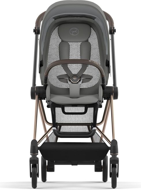 CYBEX Kočárek Mios 3.0 Chrome Black, seat pack, lux carry cot Soho Grey - obrázek 4