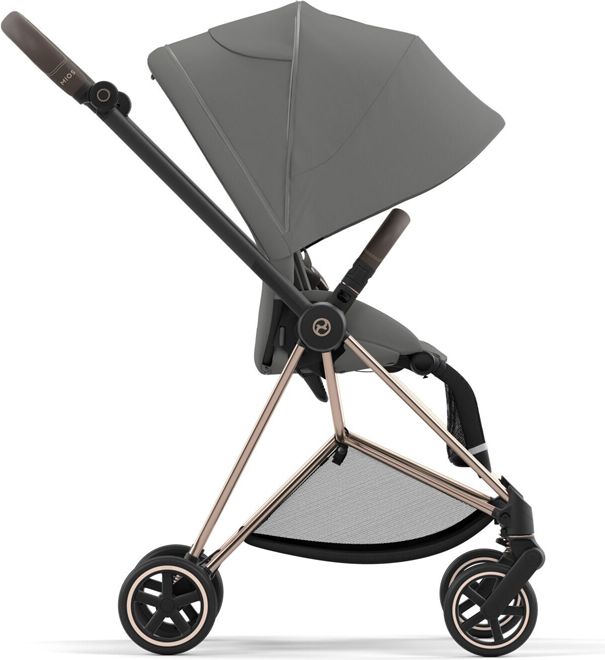 CYBEX Kočárek Mios 3.0 Chrome Black, seat pack, lux carry cot Soho Grey - obrázek 6