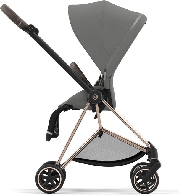 CYBEX Kočárek Mios 3.0 Chrome Black, seat pack, lux carry cot Soho Grey - obrázek 7