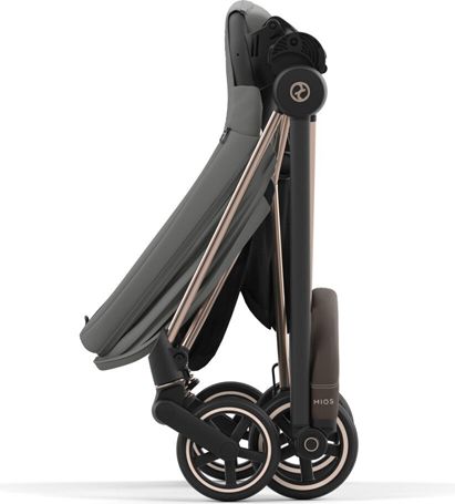 CYBEX Kočárek Mios 3.0 Chrome Black, seat pack, lux carry cot Soho Grey - obrázek 9