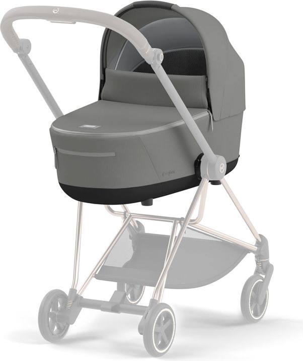 CYBEX Kočárek Mios 3.0 Chrome Black, seat pack, lux carry cot Soho Grey - obrázek 16
