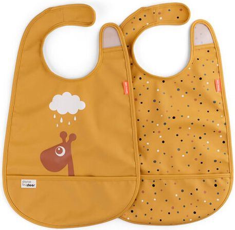DONE BY DEER Set 2 ks bryndáčků Raffi - hořčicový - obrázek 1