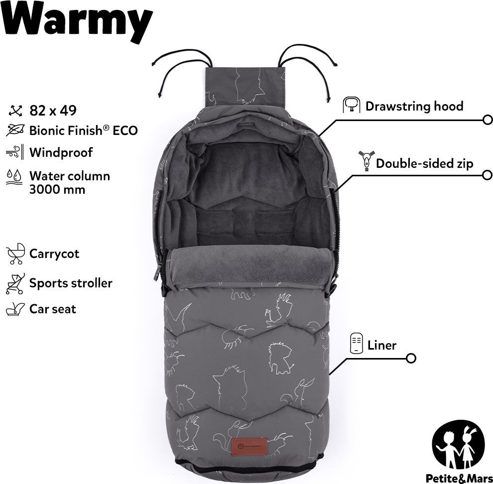 PETITE&MARS Fusak 4v1 Warmy Silvered Black - obrázek 10
