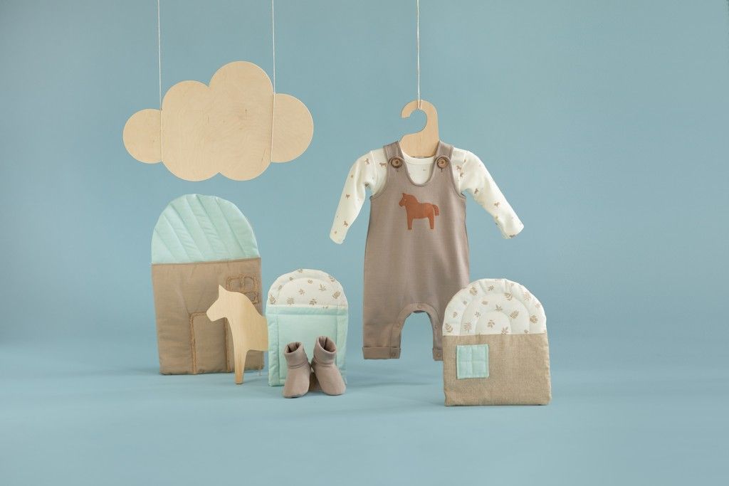 PINOKIO Body dlouhý rukáv Wooden Pony z organické bavlny ecru vel. 74 - obrázek 3
