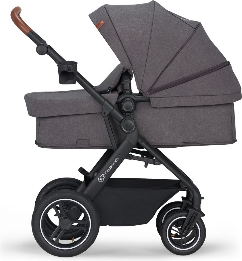 KINDERKRAFT Kočárek kombinovaný B-tour Lite 3v1 Dark Grey - obrázek 4