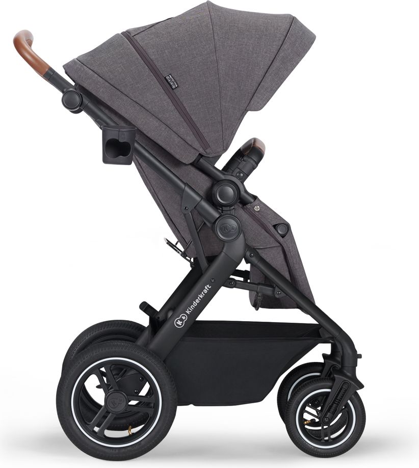 KINDERKRAFT Kočárek kombinovaný B-tour Lite 3v1 Dark Grey - obrázek 7