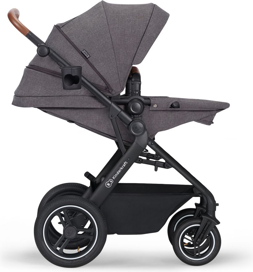 KINDERKRAFT Kočárek kombinovaný B-tour Lite 3v1 Dark Grey - obrázek 8