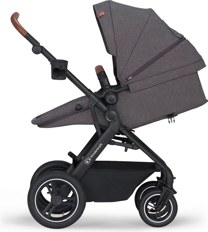 KINDERKRAFT Kočárek kombinovaný B-tour Lite 3v1 Dark Grey - obrázek 10