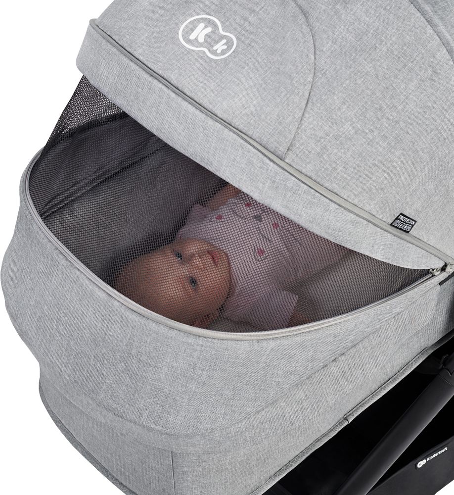 KINDERKRAFT Kočárek kombinovaný B-tour Lite 3v1 Dark Grey - obrázek 36
