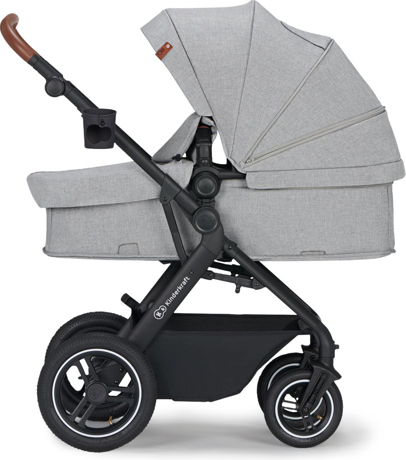 KINDERKRAFT Kočárek kombinovaný B-tour Lite 3v1 Light Grey - obrázek 4
