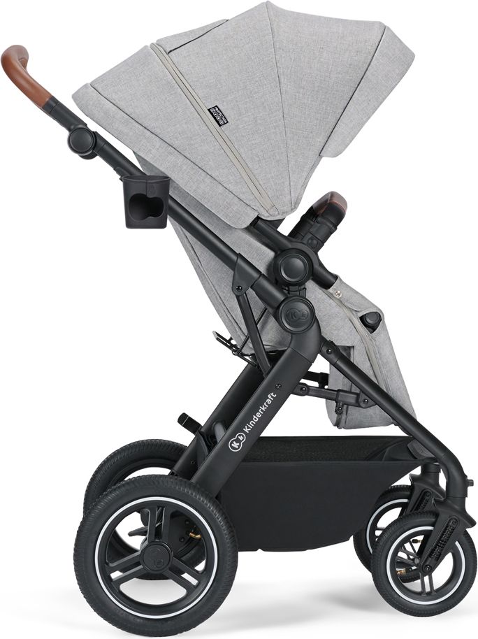 KINDERKRAFT Kočárek kombinovaný B-tour Lite 3v1 Light Grey - obrázek 7