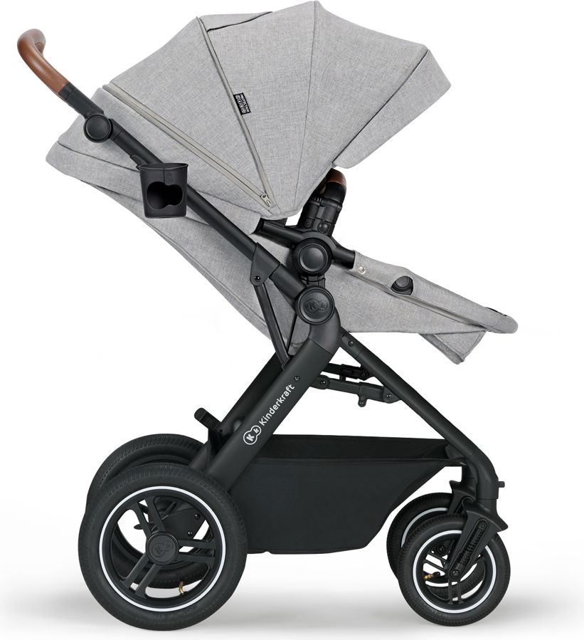 KINDERKRAFT Kočárek kombinovaný B-tour Lite 3v1 Light Grey - obrázek 13