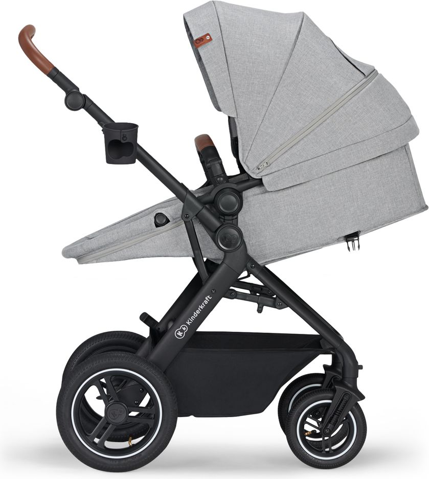 KINDERKRAFT Kočárek kombinovaný B-tour Lite 3v1 Light Grey - obrázek 15