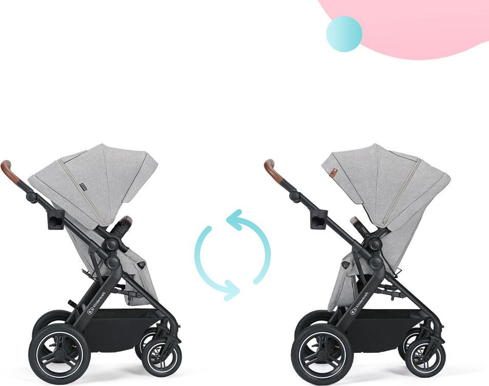 KINDERKRAFT Kočárek kombinovaný B-tour Lite 3v1 Light Grey - obrázek 41