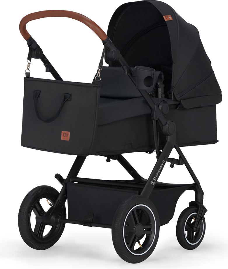 KINDERKRAFT Kočárek kombinovaný B-tour Lite 3v1 Black - obrázek 2