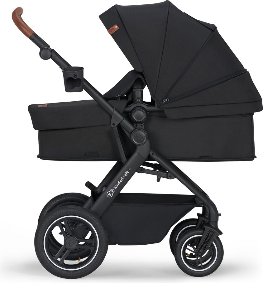 KINDERKRAFT Kočárek kombinovaný B-tour Lite 3v1 Black - obrázek 3