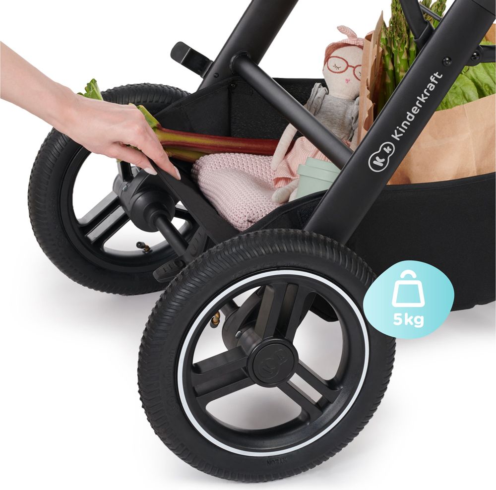KINDERKRAFT Kočárek kombinovaný B-tour Lite 3v1 Black - obrázek 39