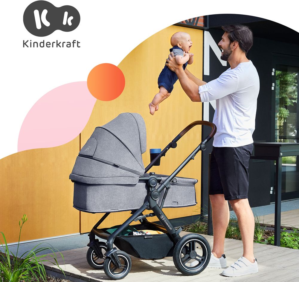 KINDERKRAFT Kočárek kombinovaný B-tour Lite 3v1 Black - obrázek 42