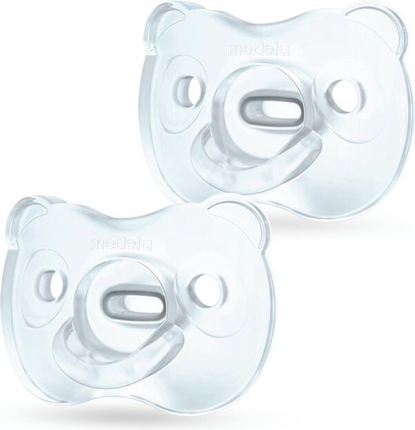MEDELA Baby dudlík měkký celosilikonový Boy 6-18m 2 ks - obrázek 1