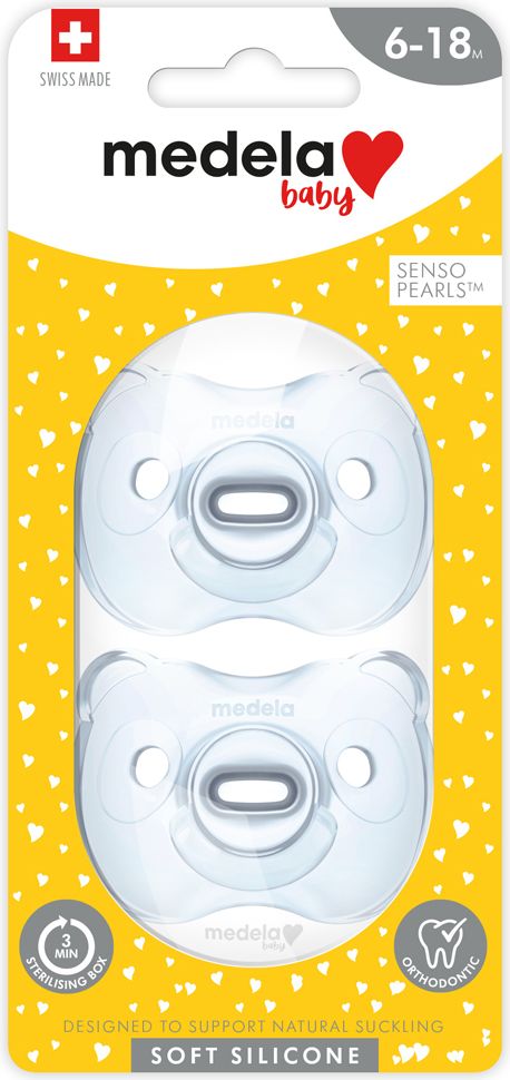 MEDELA Baby dudlík měkký celosilikonový Boy 6-18m 2 ks - obrázek 7