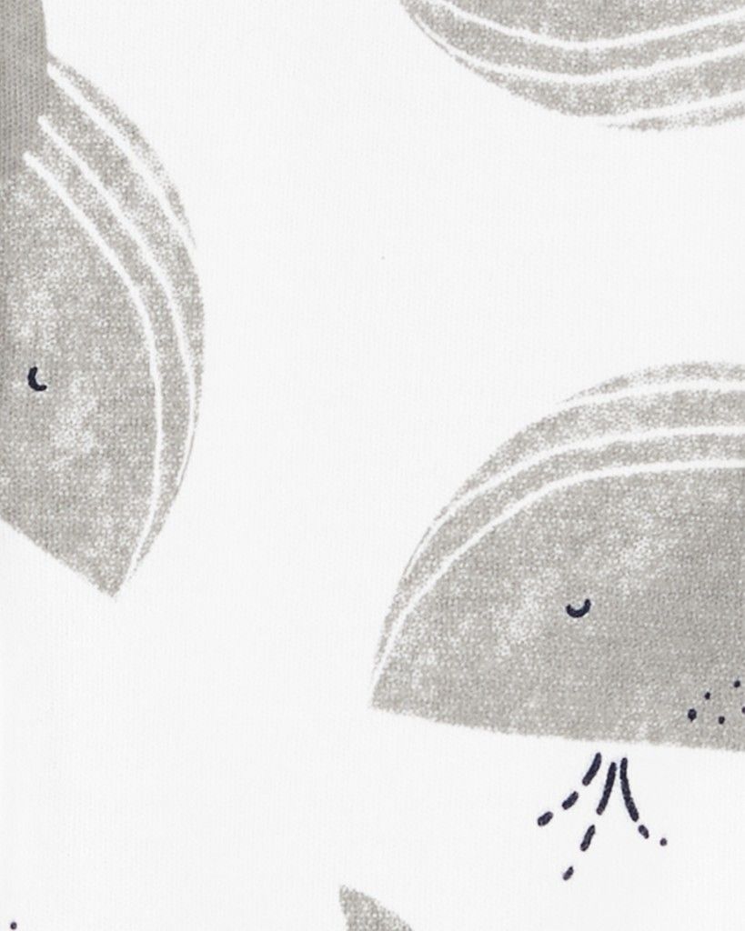CARTER'S Overal na druky Sleep&Play Grey Whale neutrál 3m - obrázek 2