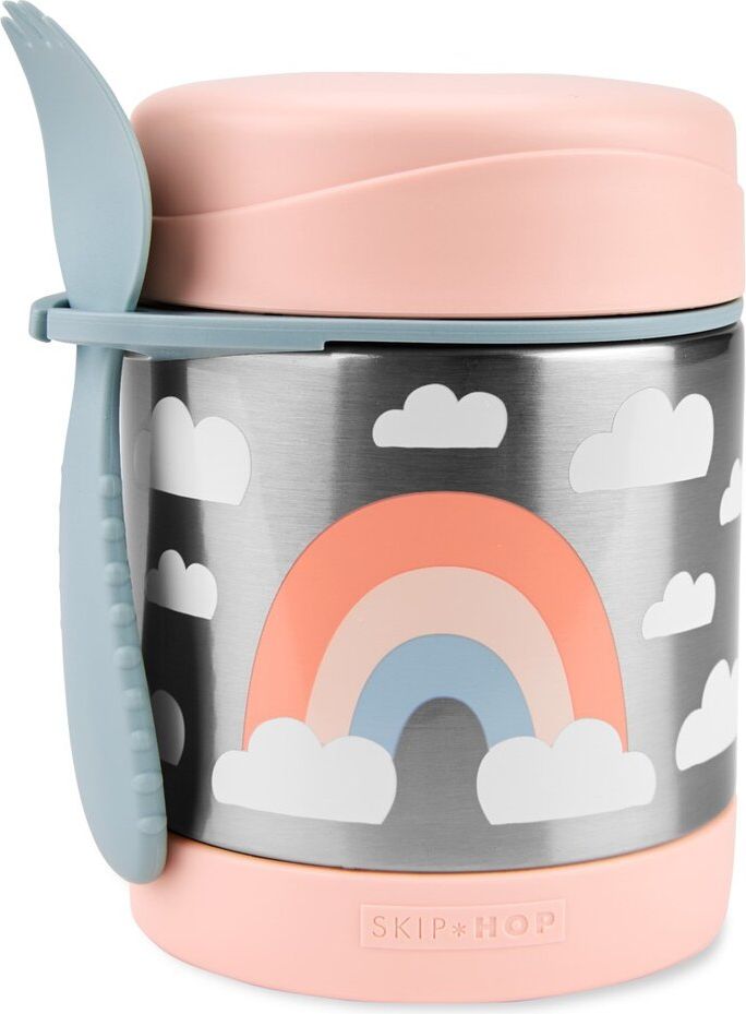 SKIP HOP Spark Style Termoska na jídlo se lžičkou/vidličkou Duha 325 ml, 3+ - obrázek 1