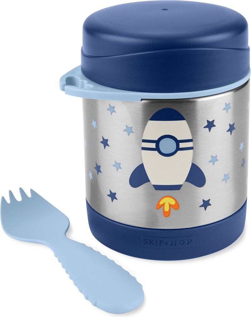 SKIP HOP Spark Style Termoska na jídlo se lžičkou/vidličkou Raketa 325 ml, 3+ - obrázek 2