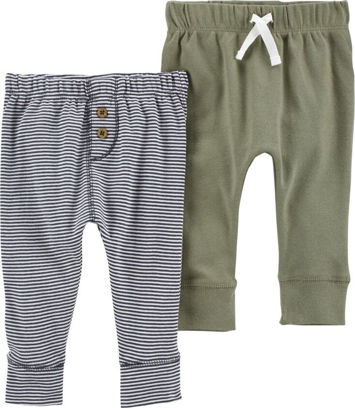 CARTER'S Tepláky Green&Stripes kluk LBB 2ks 12m - obrázek 1