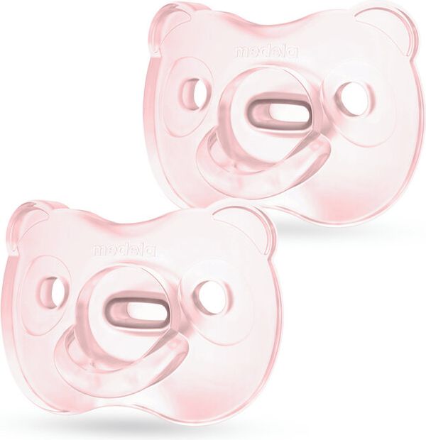 MEDELA Baby dudlík měkký celosilikonový Girl 6-18m 2 ks - obrázek 1