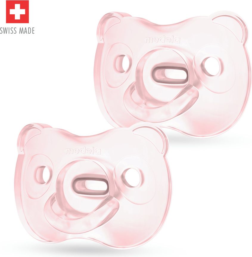 MEDELA Baby dudlík měkký celosilikonový Girl 6-18m 2 ks - obrázek 2